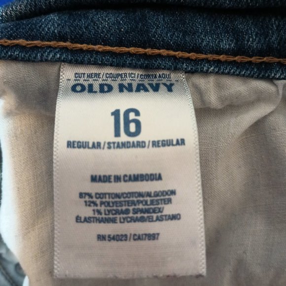 EUC ~ Old Navy's The Sweetheart Straight Leg Jean in Medium Blue (Size 16) - Picture 4 of 4